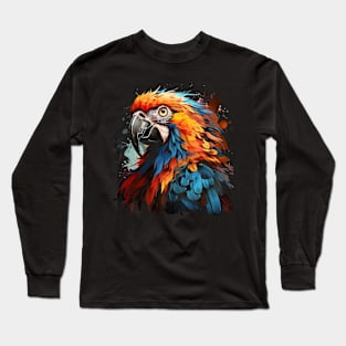 Patriotic Macaw Long Sleeve T-Shirt